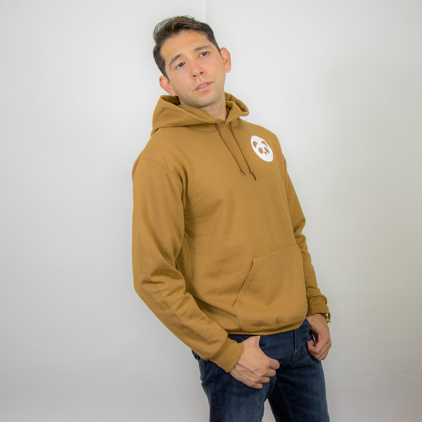 Brown Team Panda Hoodie w/ pocket