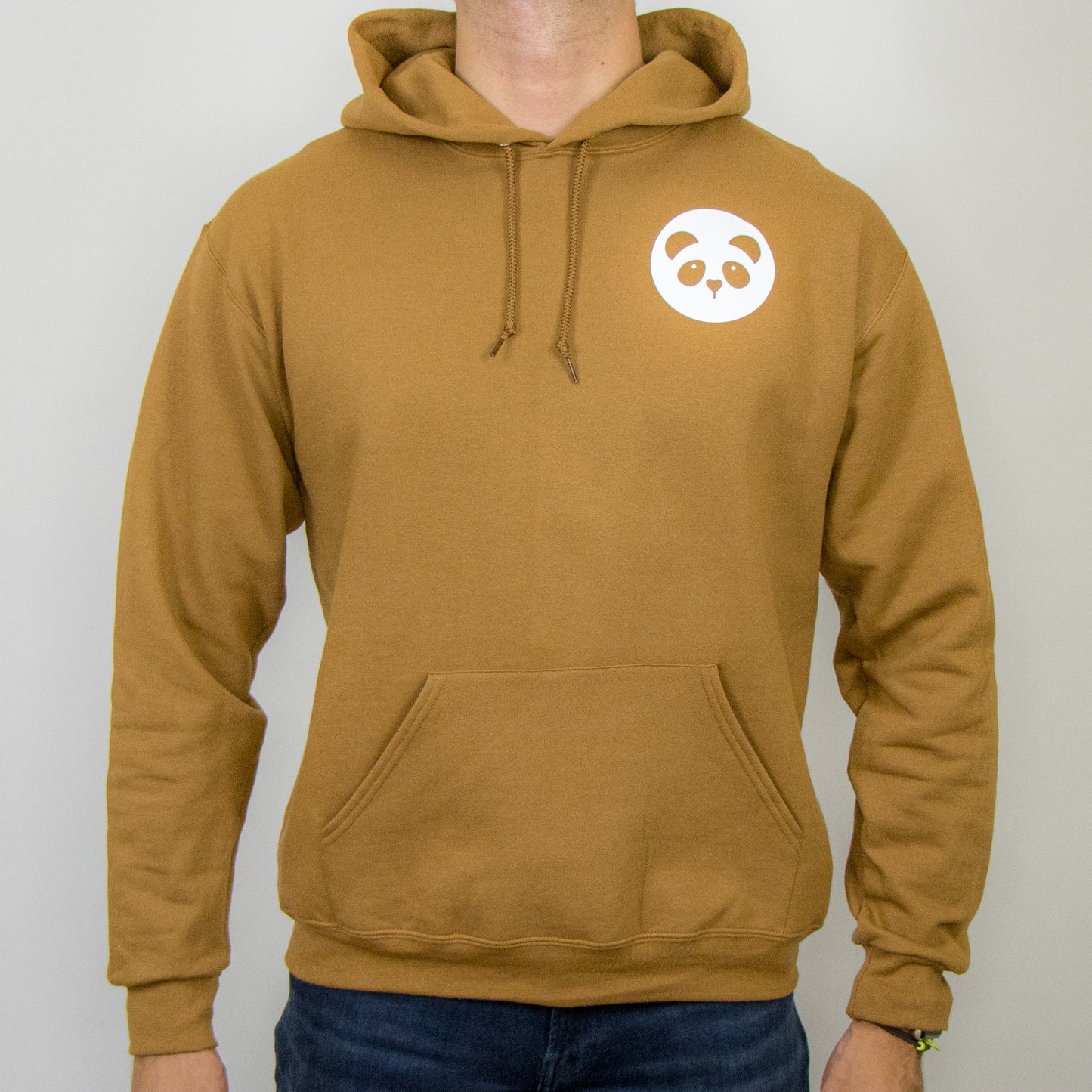 Brown Team Panda Hoodie w/ pocket