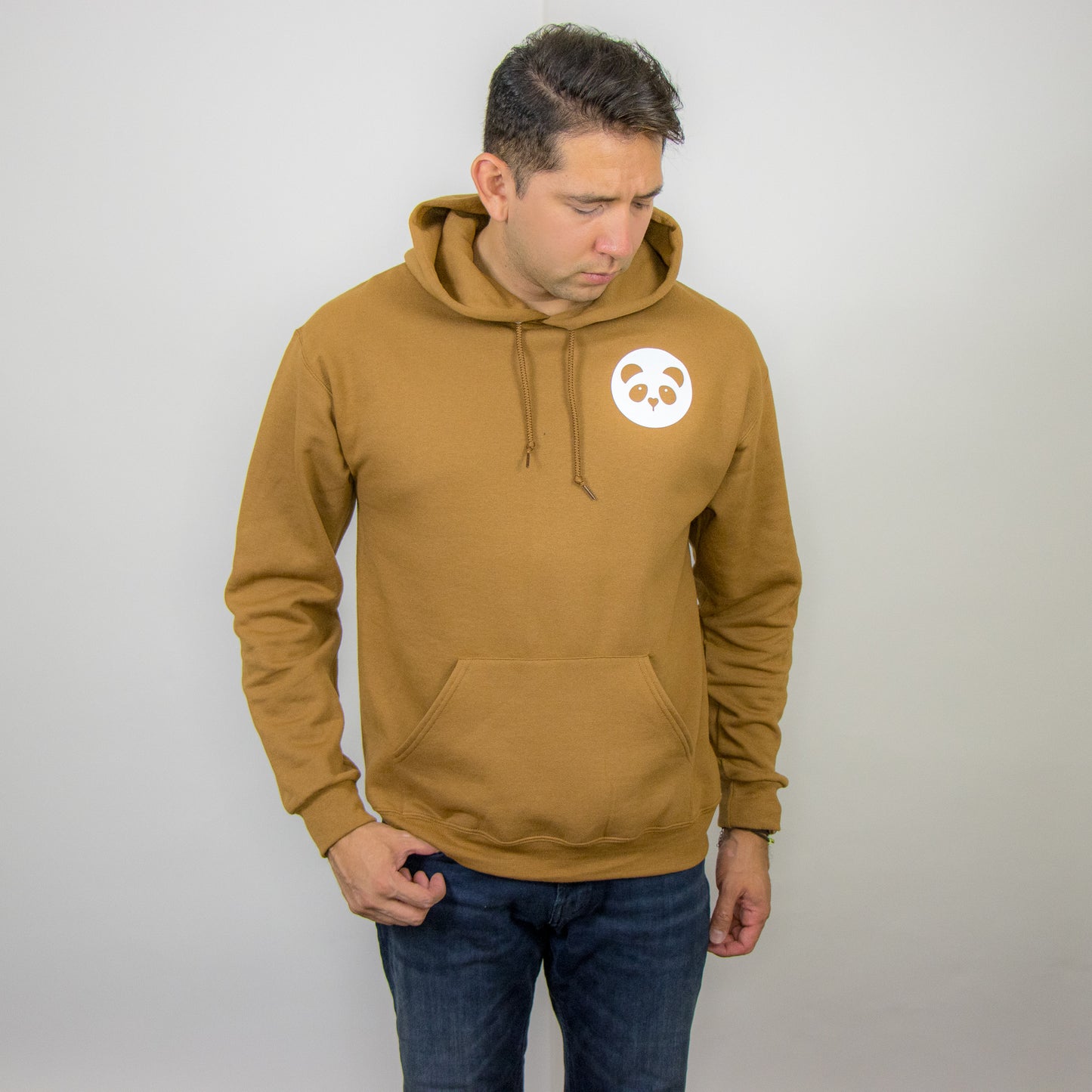 Brown Team Panda Hoodie w/ pocket