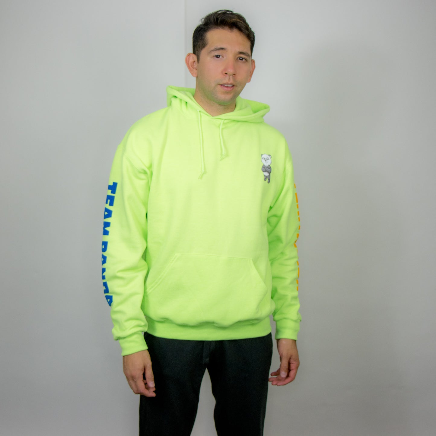 Special Edition Team Panda Pullover Hoodie (Neon Green) From the New Fall Panda Collection