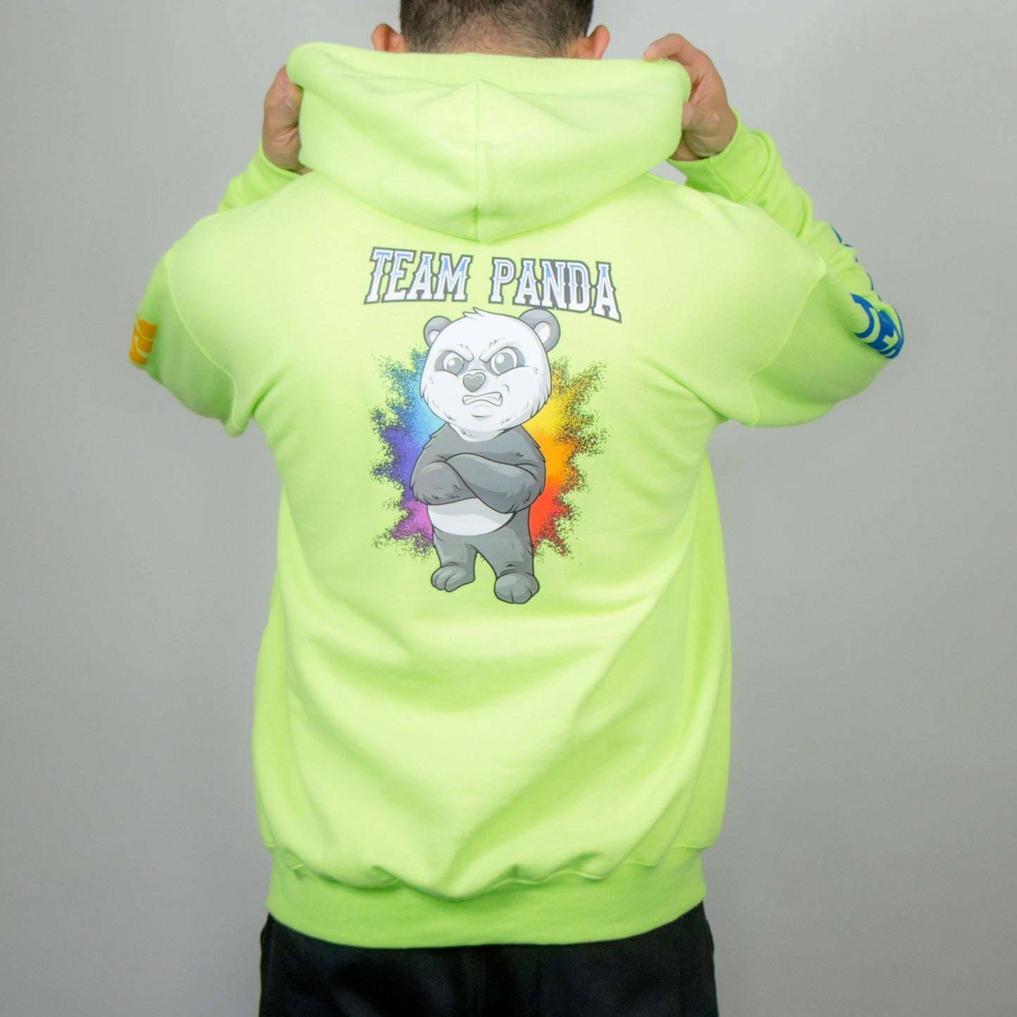 Special Edition Team Panda Pullover Hoodie (Neon Green) From the New Fall Panda Collection