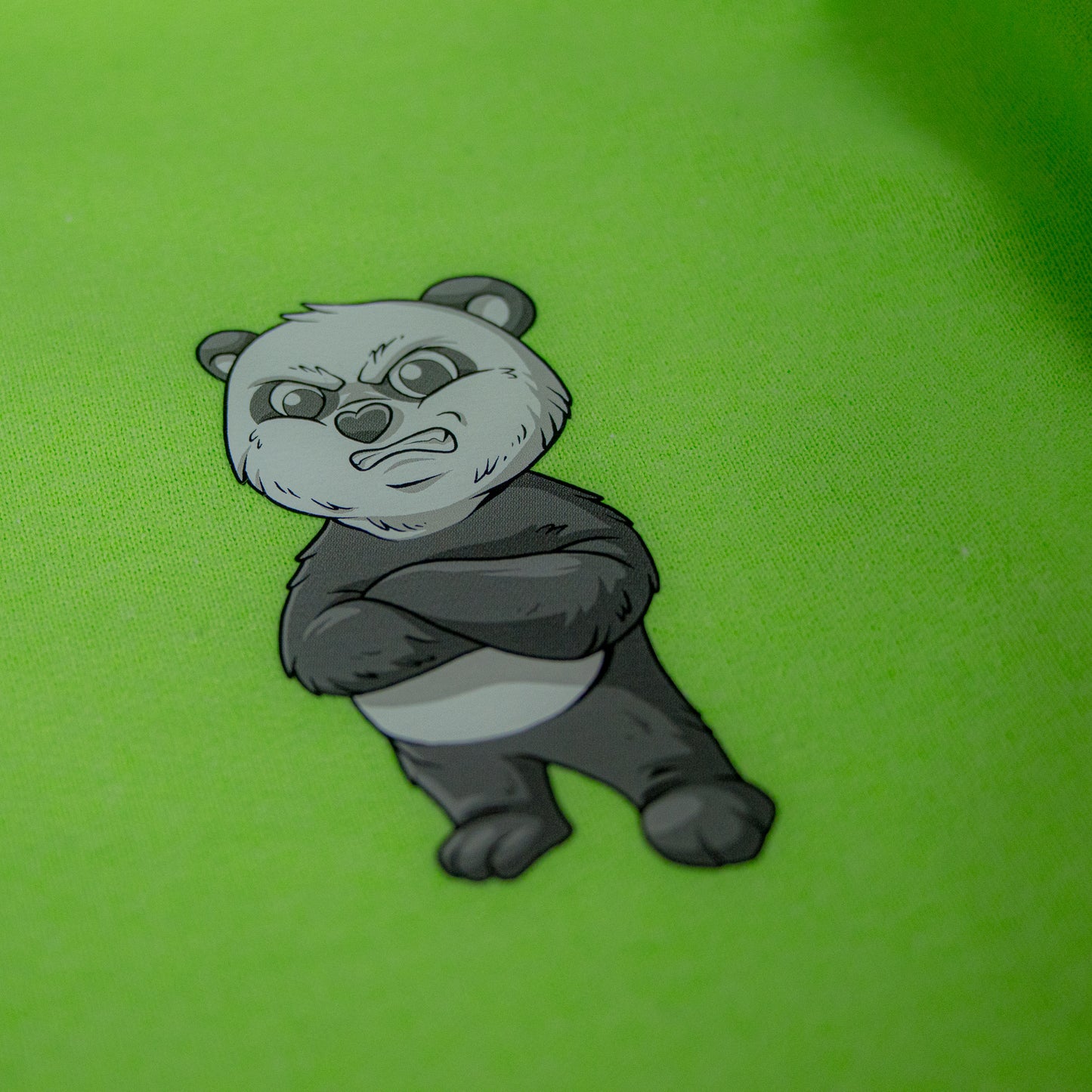 Special Edition Team Panda Pullover Hoodie (Neon Green) From the New Fall Panda Collection