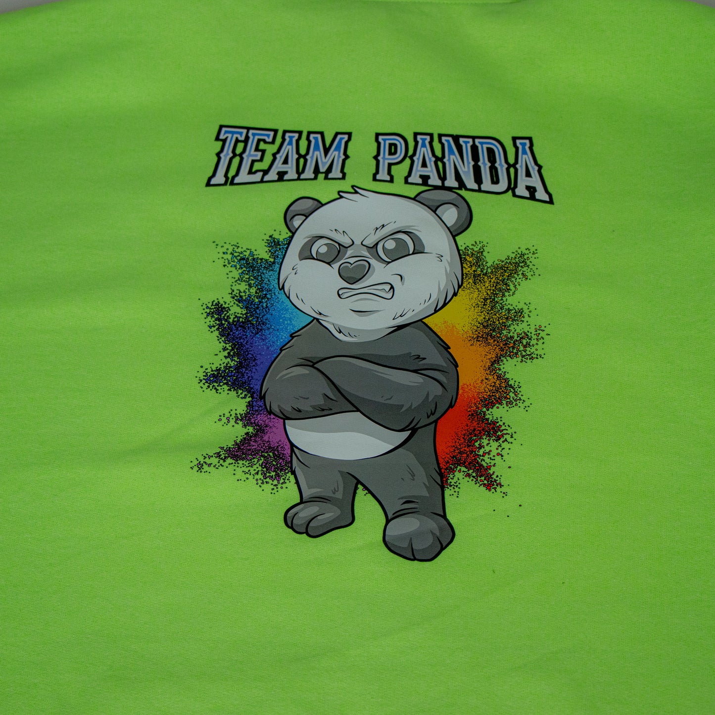 Special Edition Team Panda Pullover Hoodie (Neon Green) From the New Fall Panda Collection