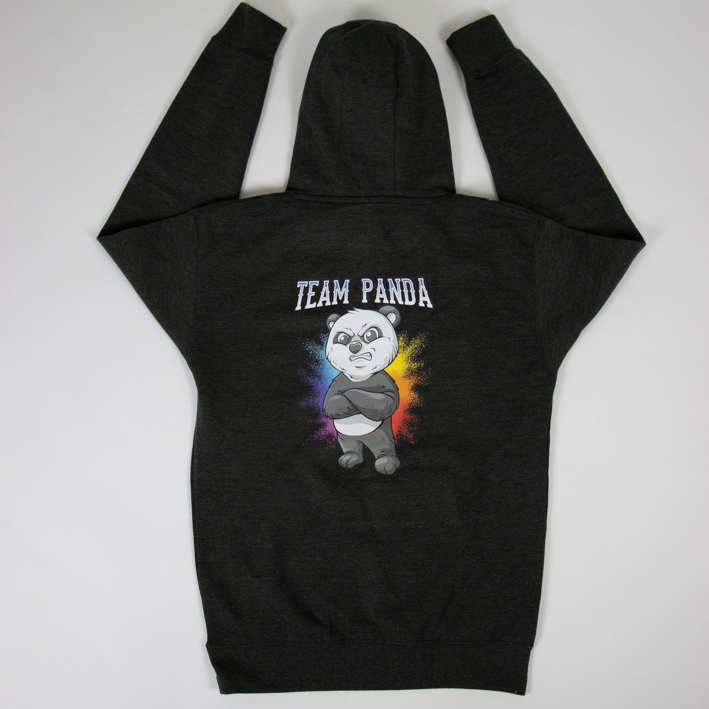 New Team Panda Hoodie (Dark Heather Grey)