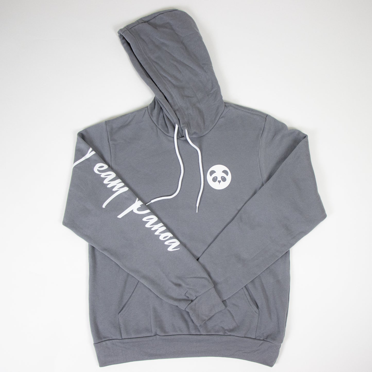 Ultra Soft Team Panda Pullover Hoodie Airlume Combed (Grey)