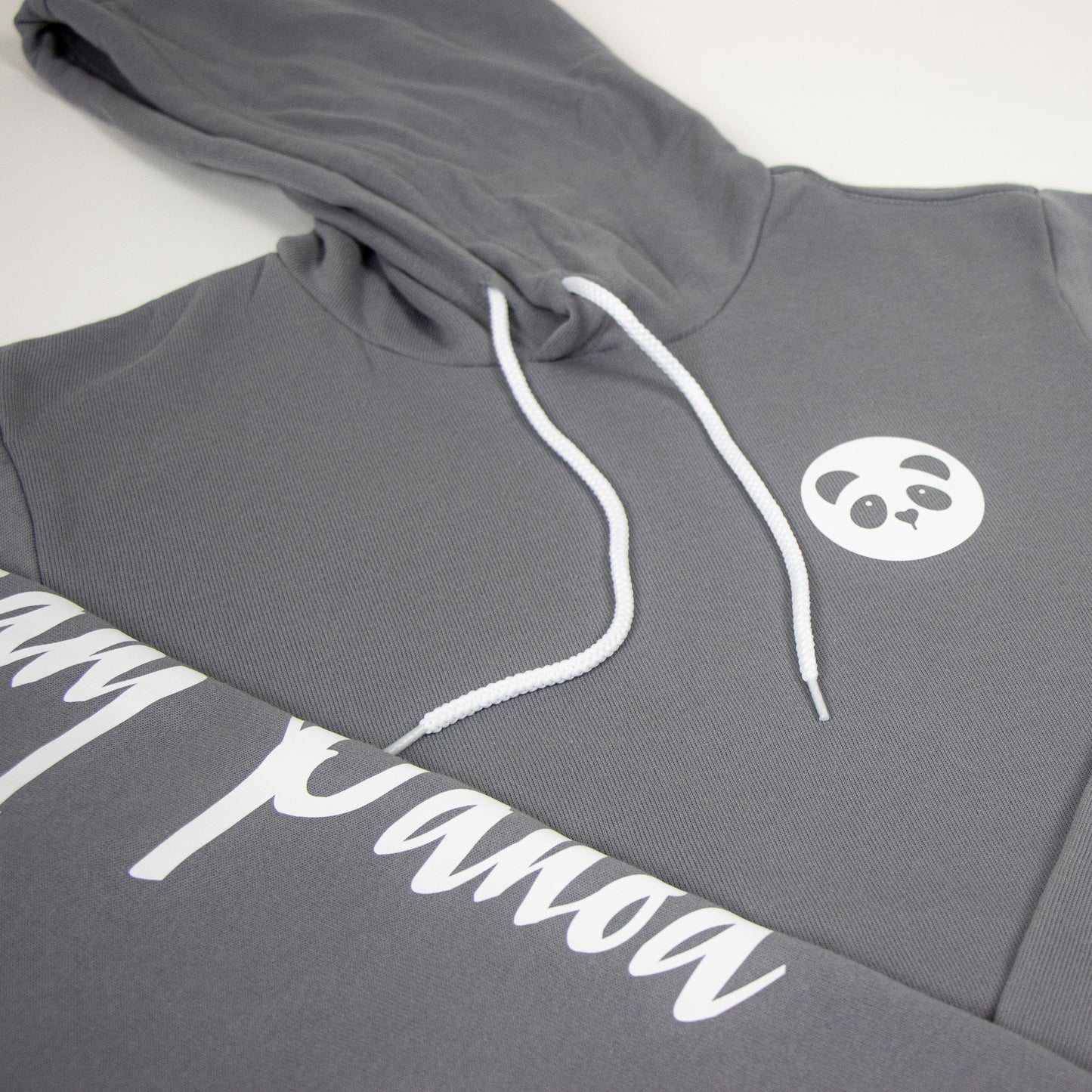 Ultra Soft Team Panda Pullover Hoodie Airlume Combed (Grey)