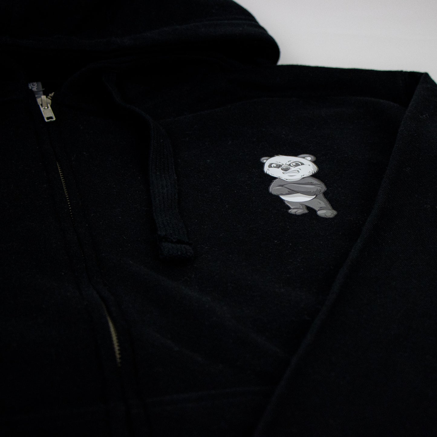 New Team Panda Zipper Hoodie (Black) From the Fall Panda Collection