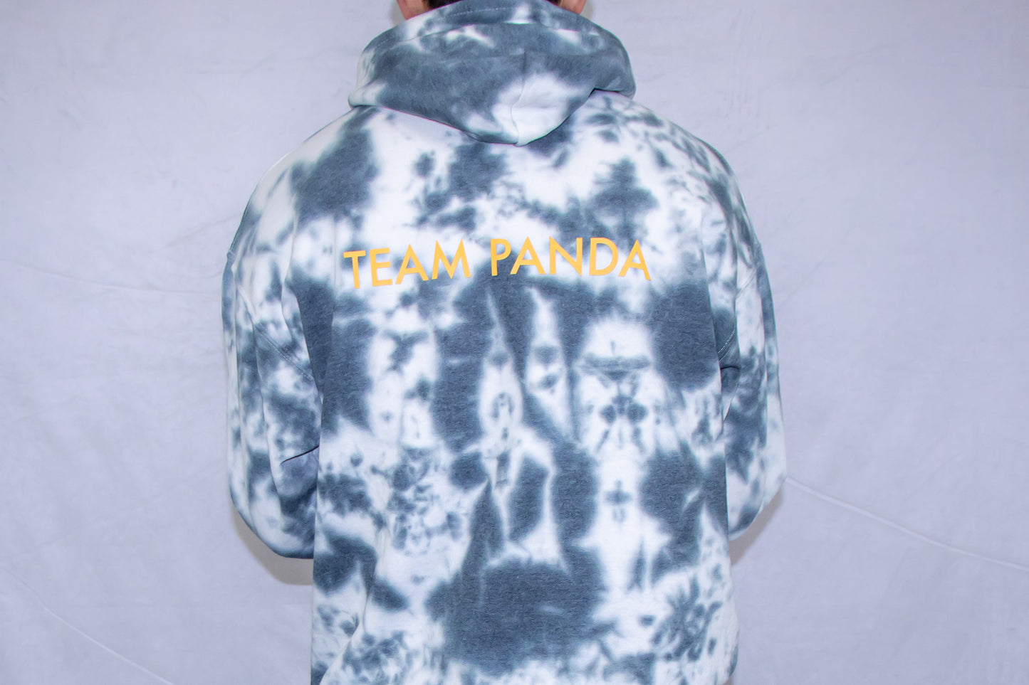 Gold Panda Tie Dye Hoodie (Dark Gray)