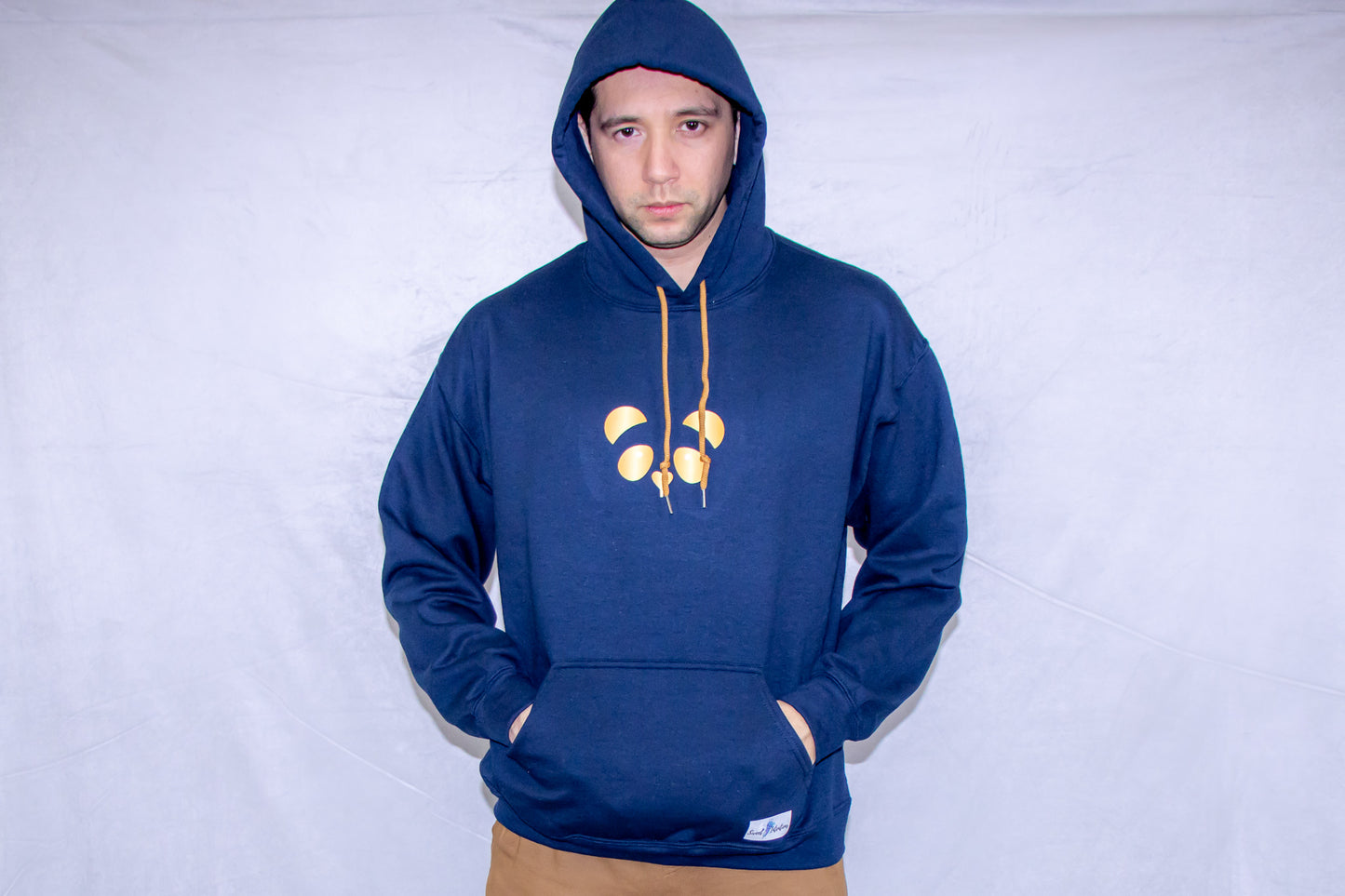 Gold Panda Hoodie (Navy Blue)