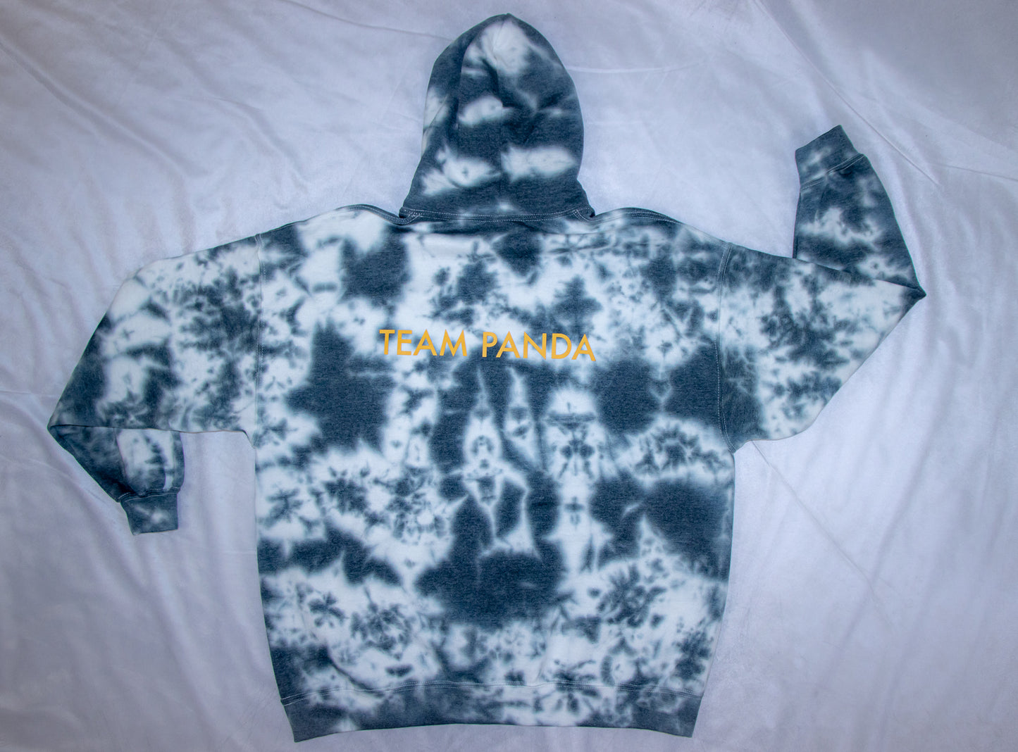 Gold Panda Tie Dye Hoodie (Dark Gray)