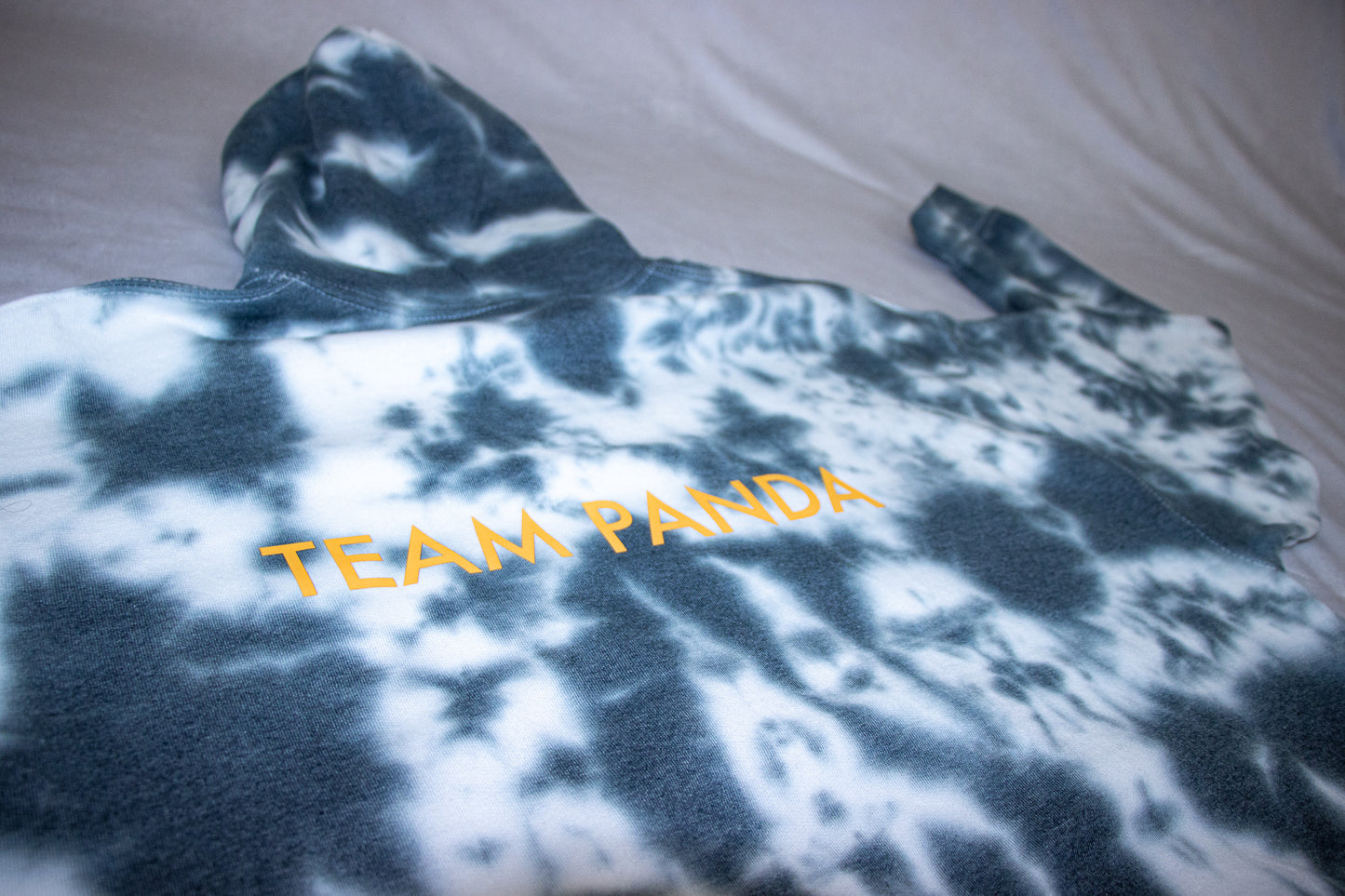 Gold Panda Tie Dye Hoodie (Dark Gray)