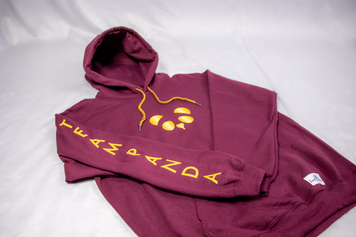 Gold Panda Hoodie (Maroon)