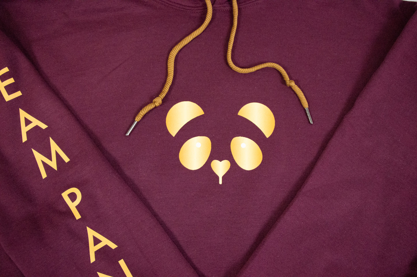 Gold Panda Hoodie (Maroon)