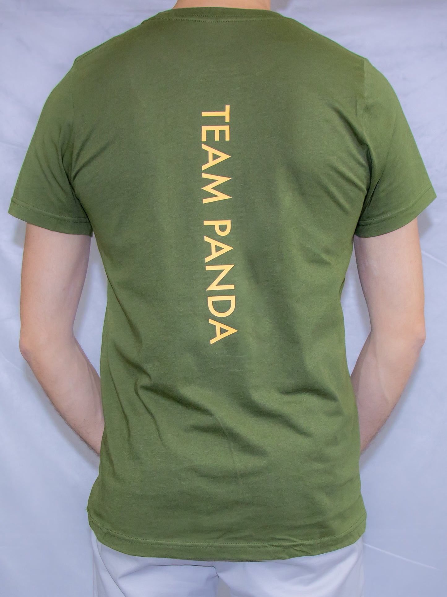 Gold Panda Short sleeve t-shirt (Olive)