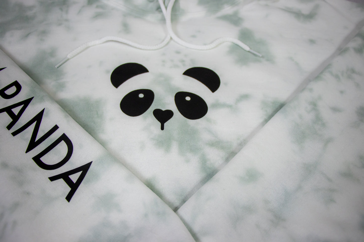 Panda Tie Dye Hoodie (Sage Green)