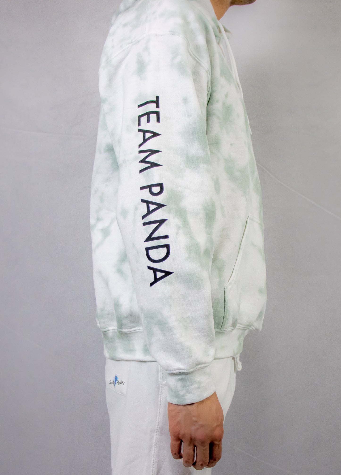 Panda Tie Dye Hoodie (Sage Green)