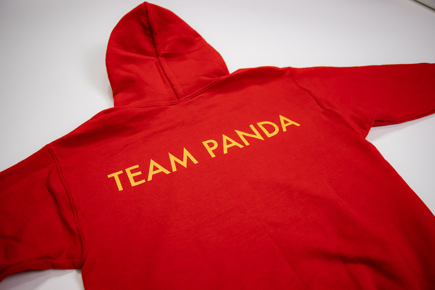 Gold Panda Hoodie-Youth Size (Red)