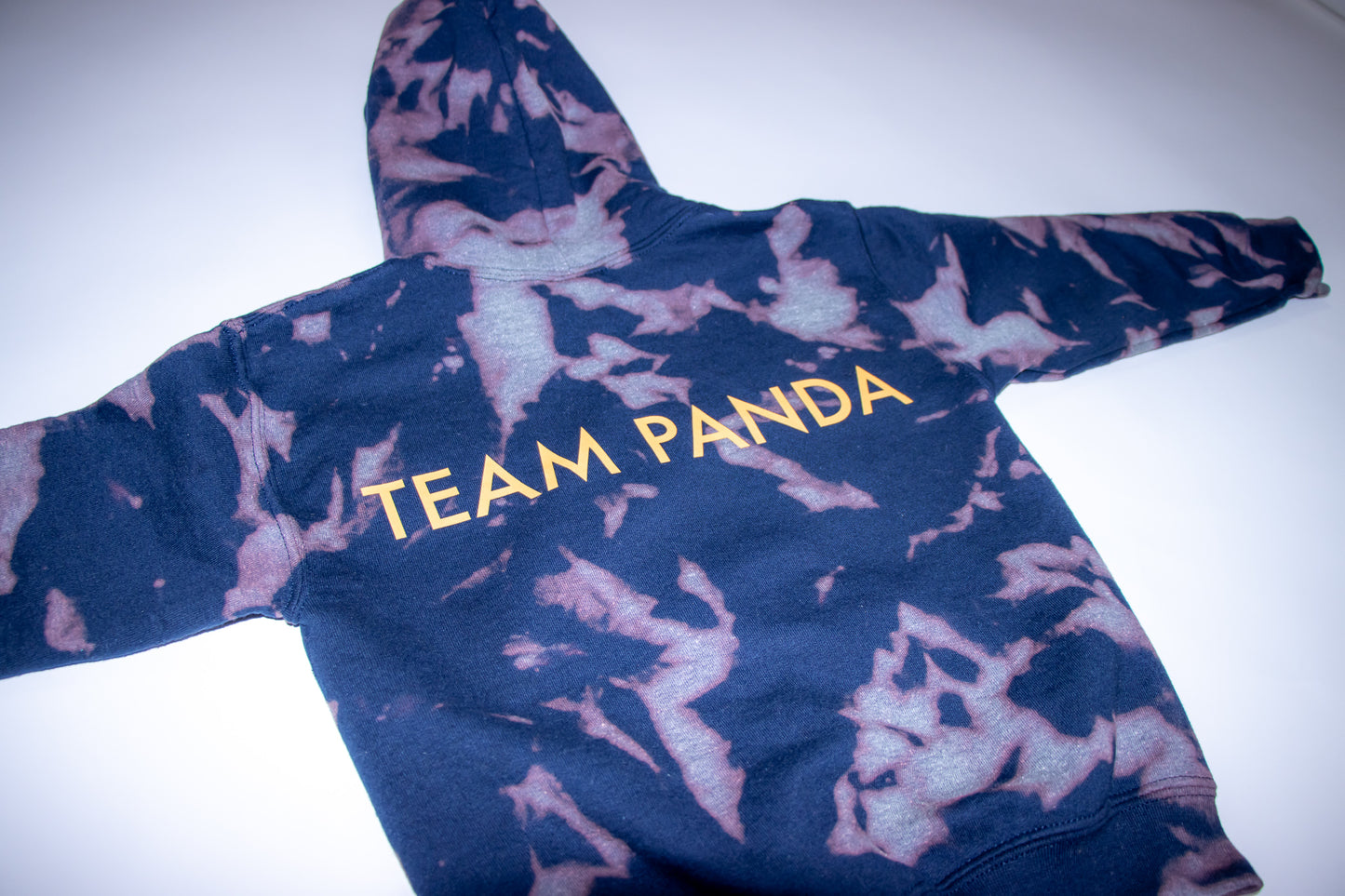 Gold Panda Tie Dye Hoodie-Youth (Navy Blue)