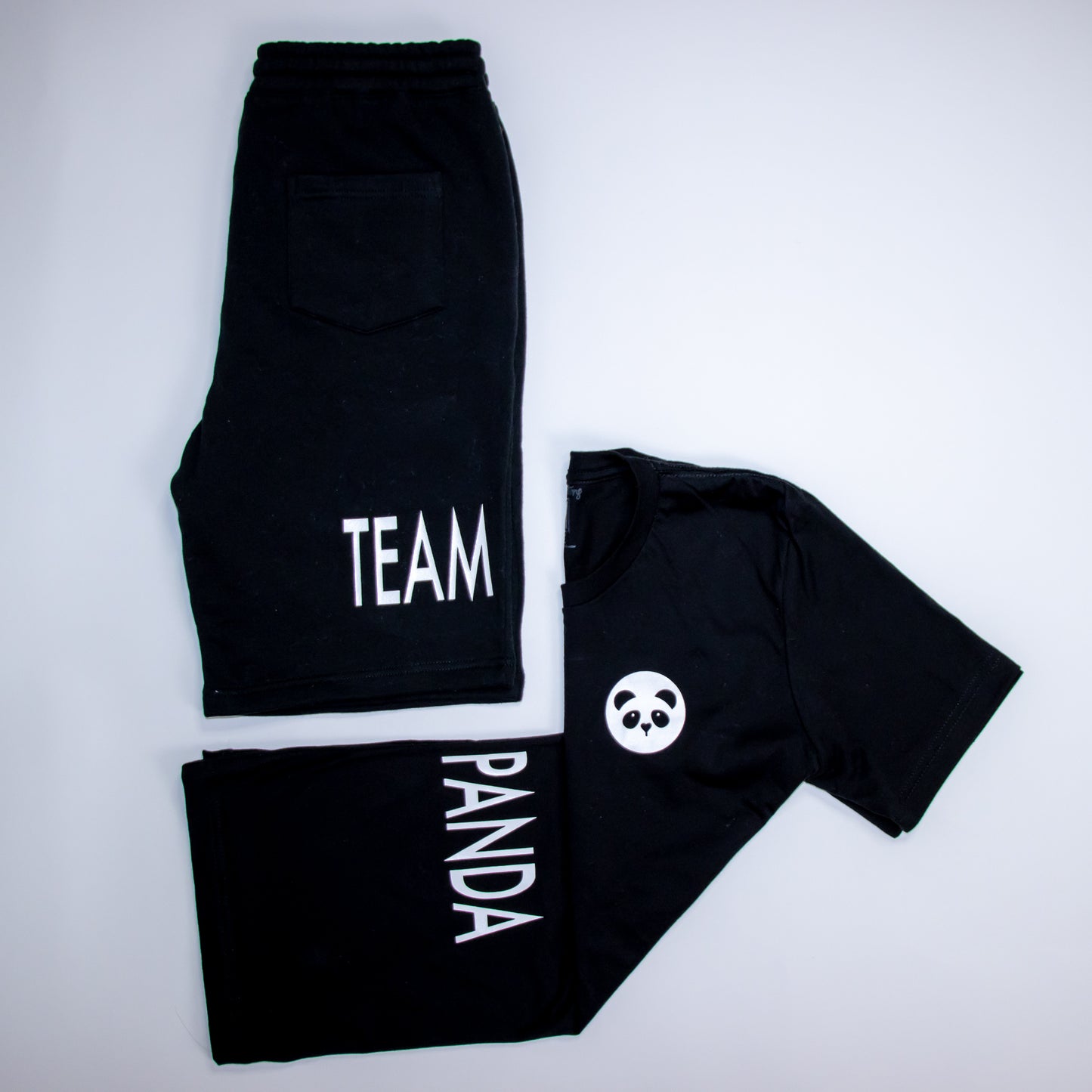 Team Panda Short sleeve t-shirt (Black)