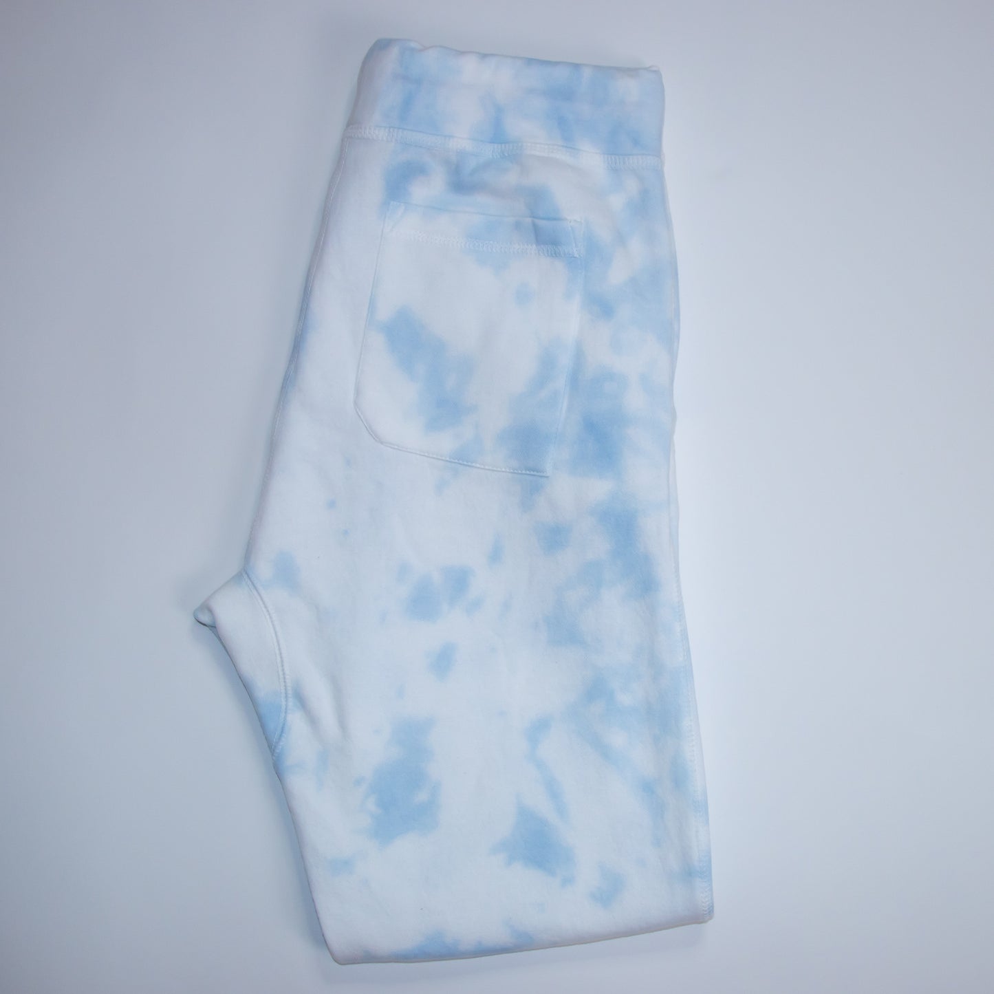 Tie Dye Sweat Pant Joggers (SKY BLUE, WHITE)