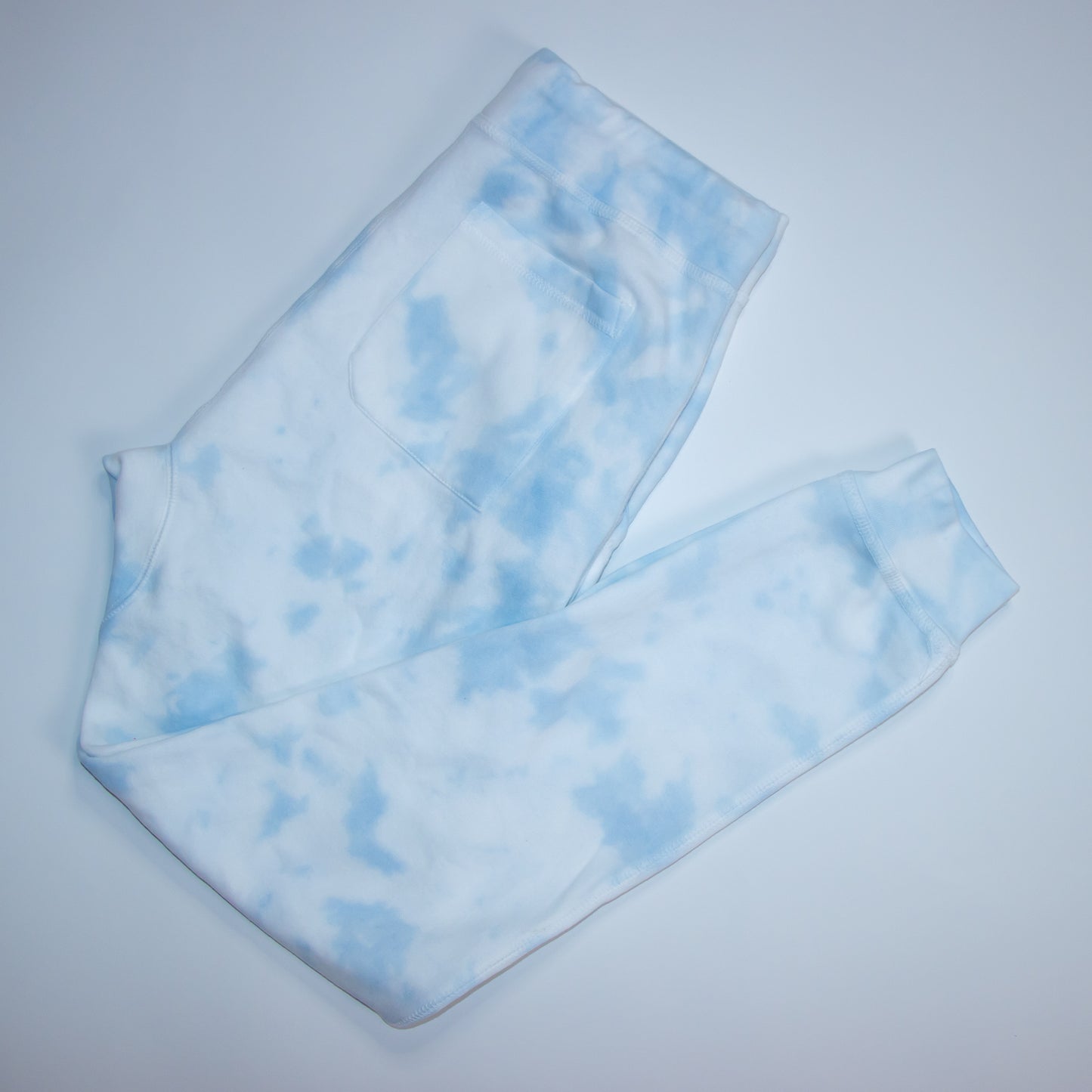 Tie Dye Sweat Pant Joggers (SKY BLUE, WHITE)