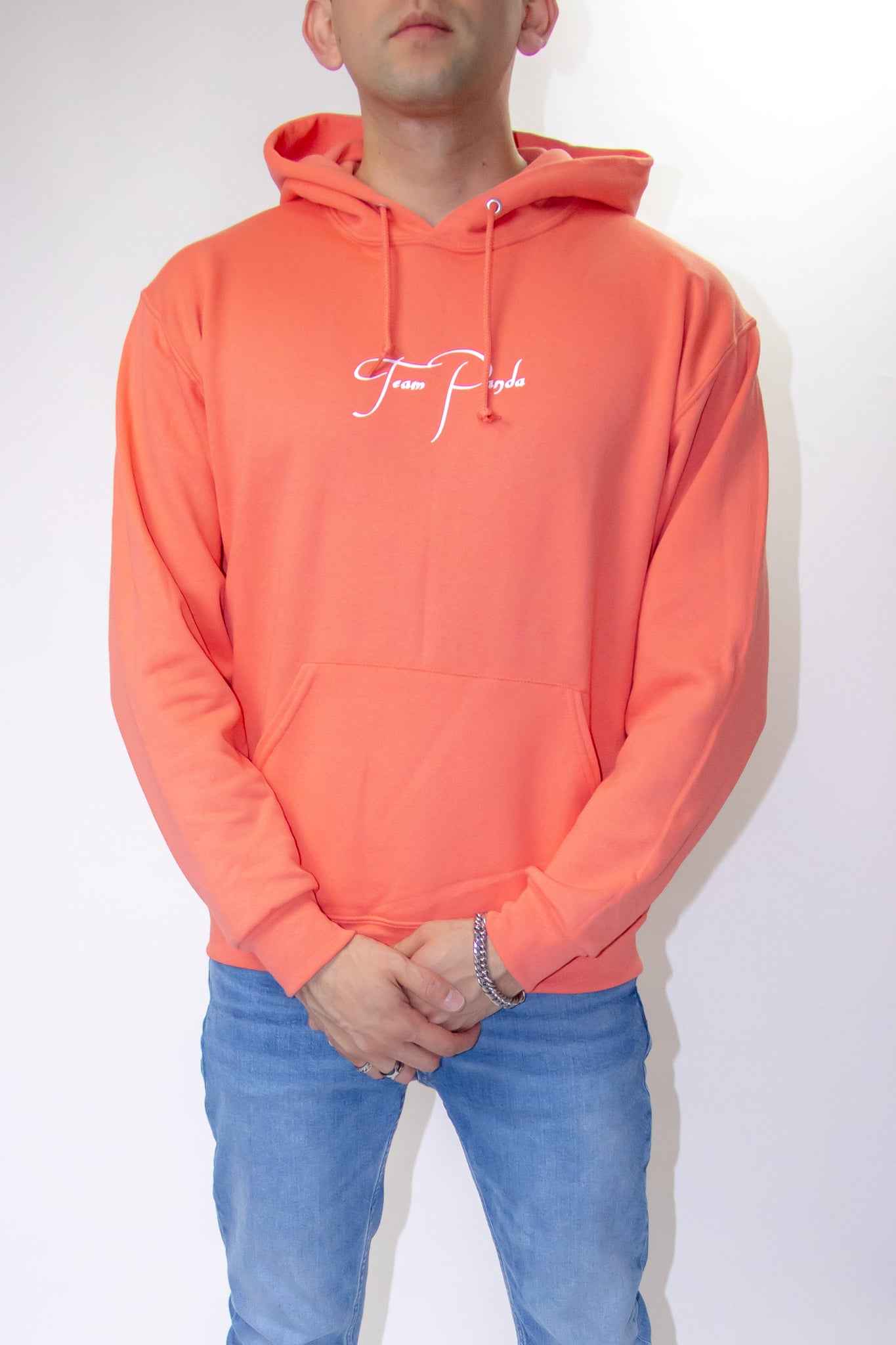 Team Panda Logo Hoodie (Sunset Coral)