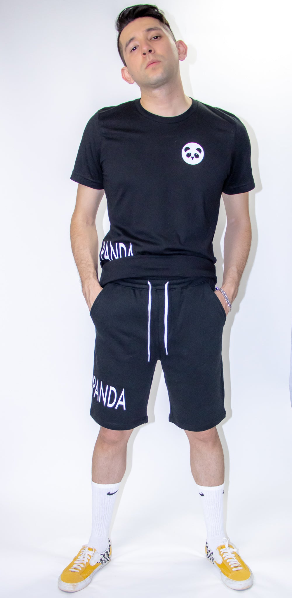 Team Panda Short sleeve t-shirt (Black)