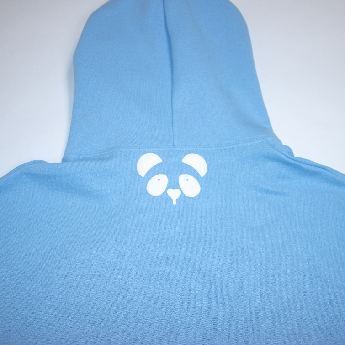 3D Puff Team Panda Logo Hoodie (Light Blue)