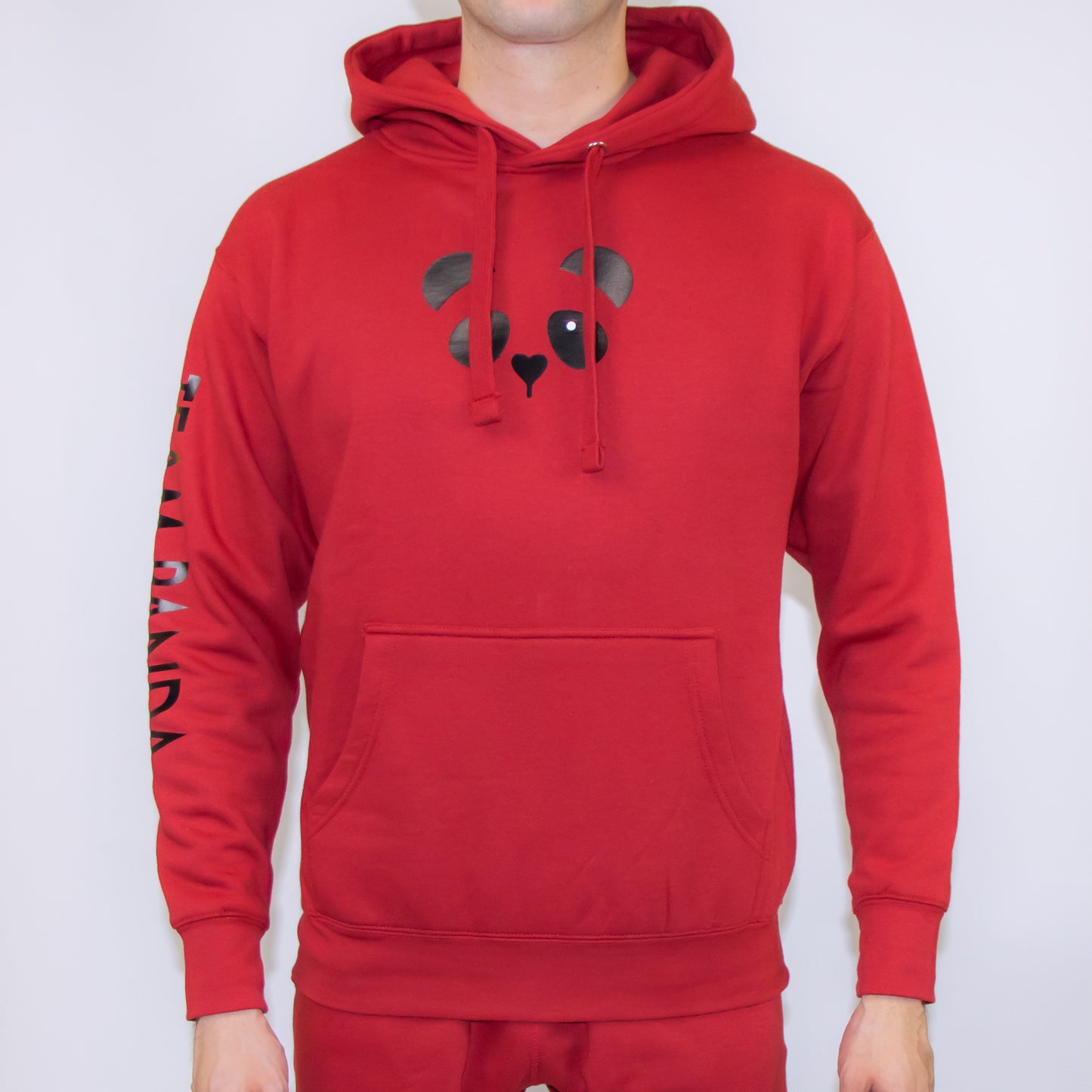 Team Panda Hoodie (Red/Black)