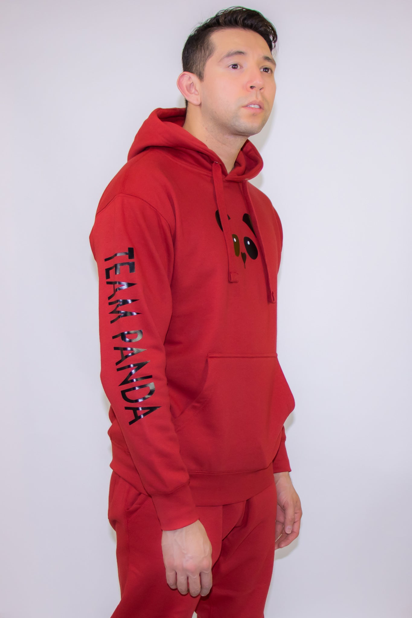 Team Panda Hoodie (Red/Black)