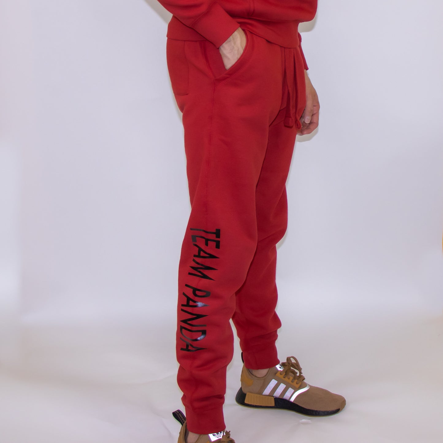 Team Panda Sweat Pant Joggers (Red/Black)