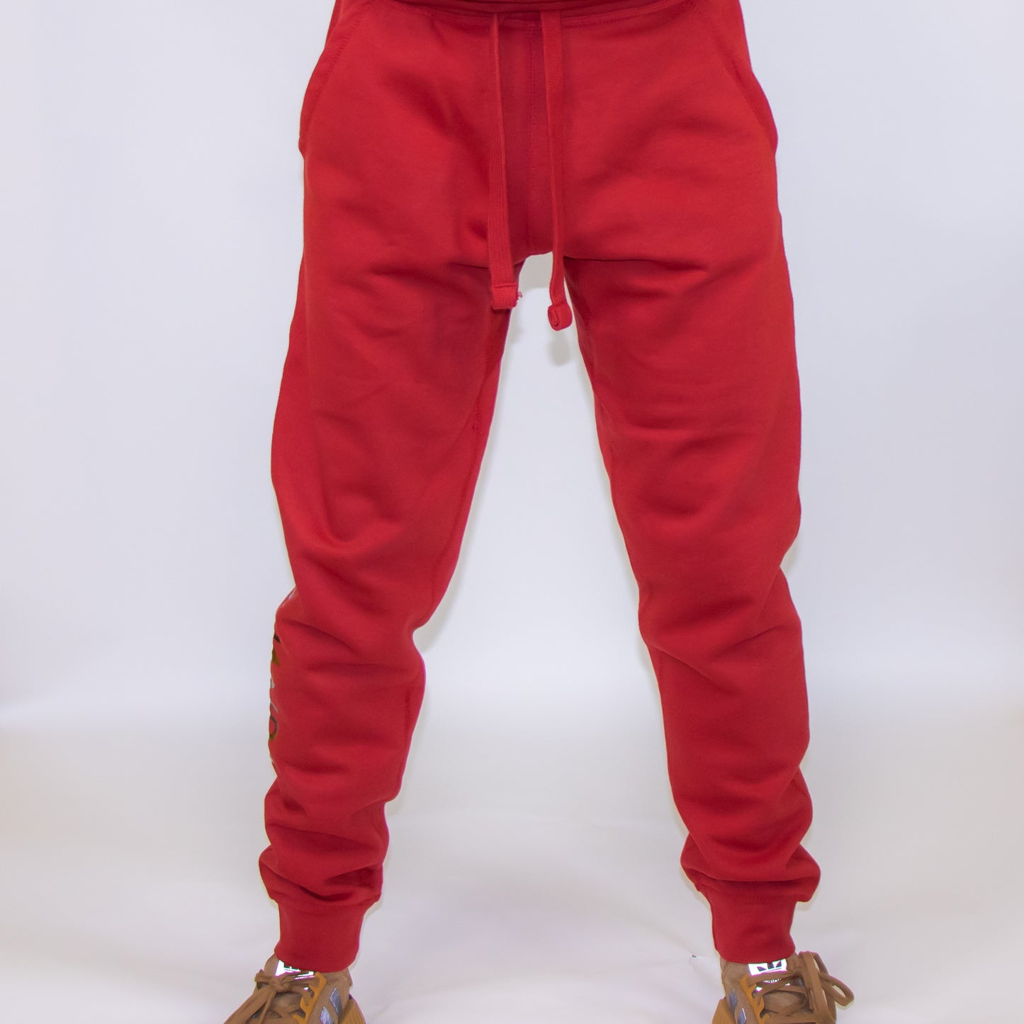 Team Panda Sweat Pant Joggers (Red/Black)