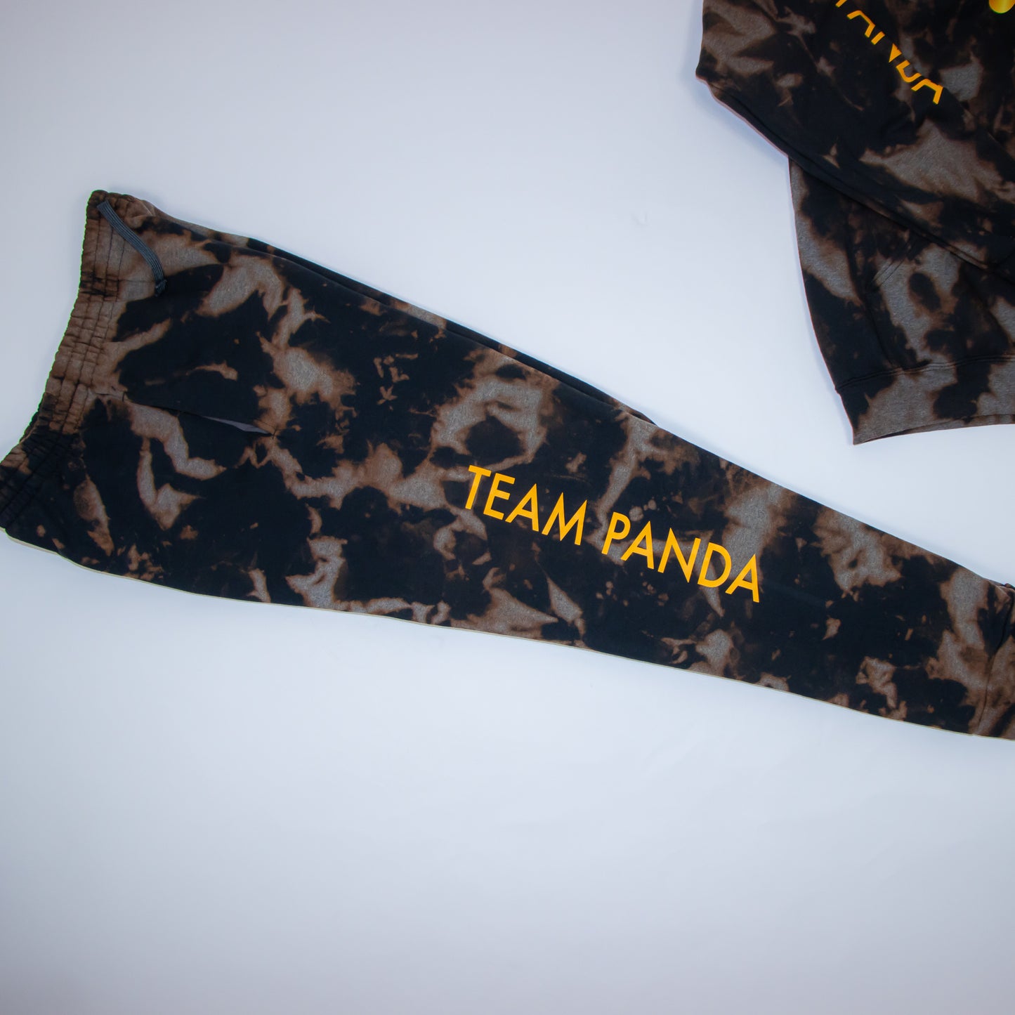 Bleached Team Panda Joggers (Black)