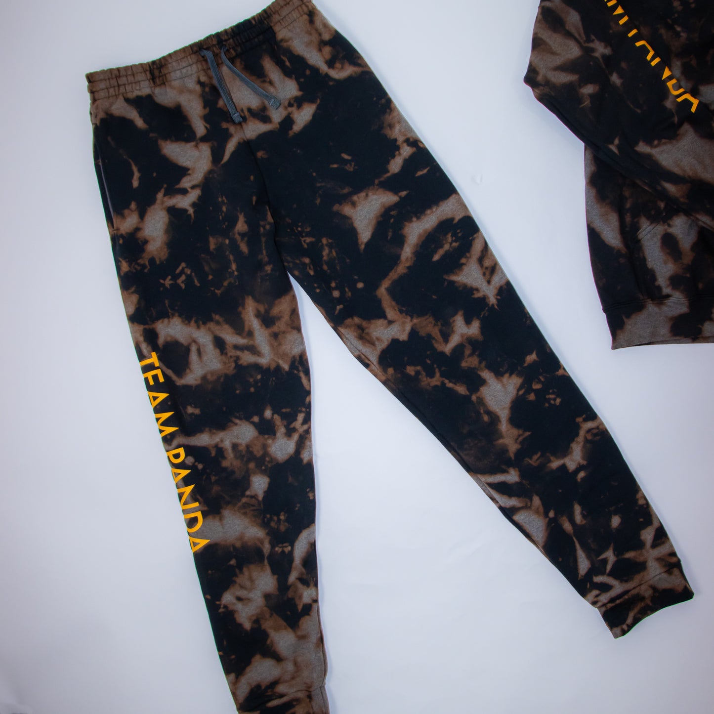 Bleached Team Panda Joggers (Black)