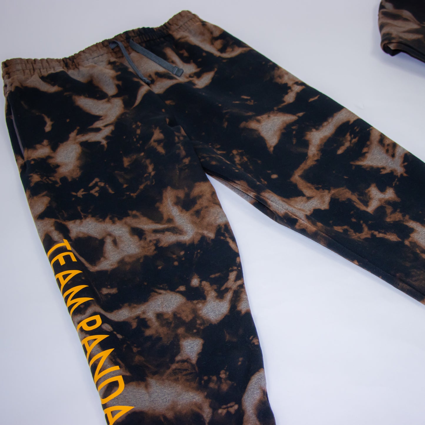 Bleached Team Panda Joggers (Black)