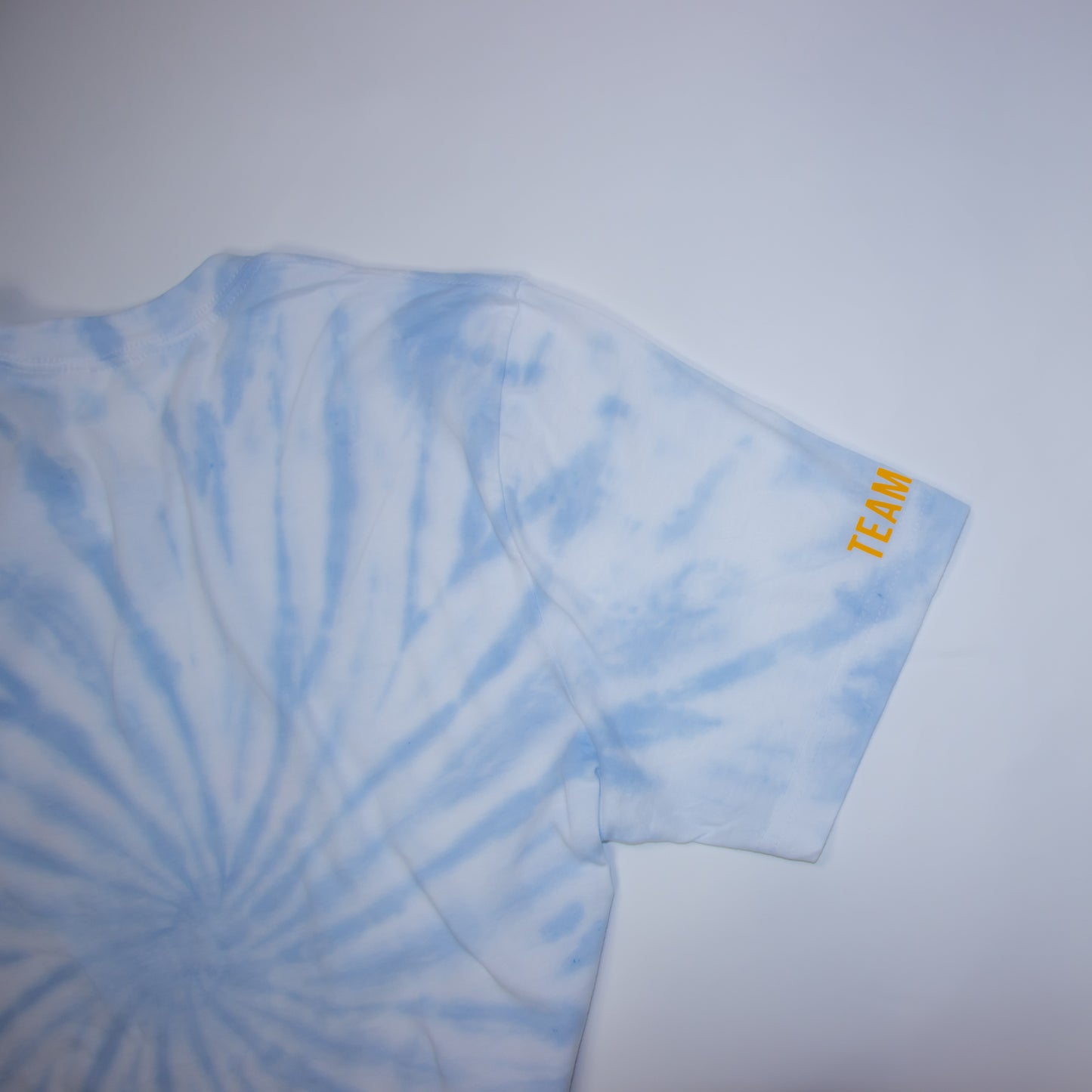 Tie-Dye Team Panda Logo T-Shirt (Sky Blue)