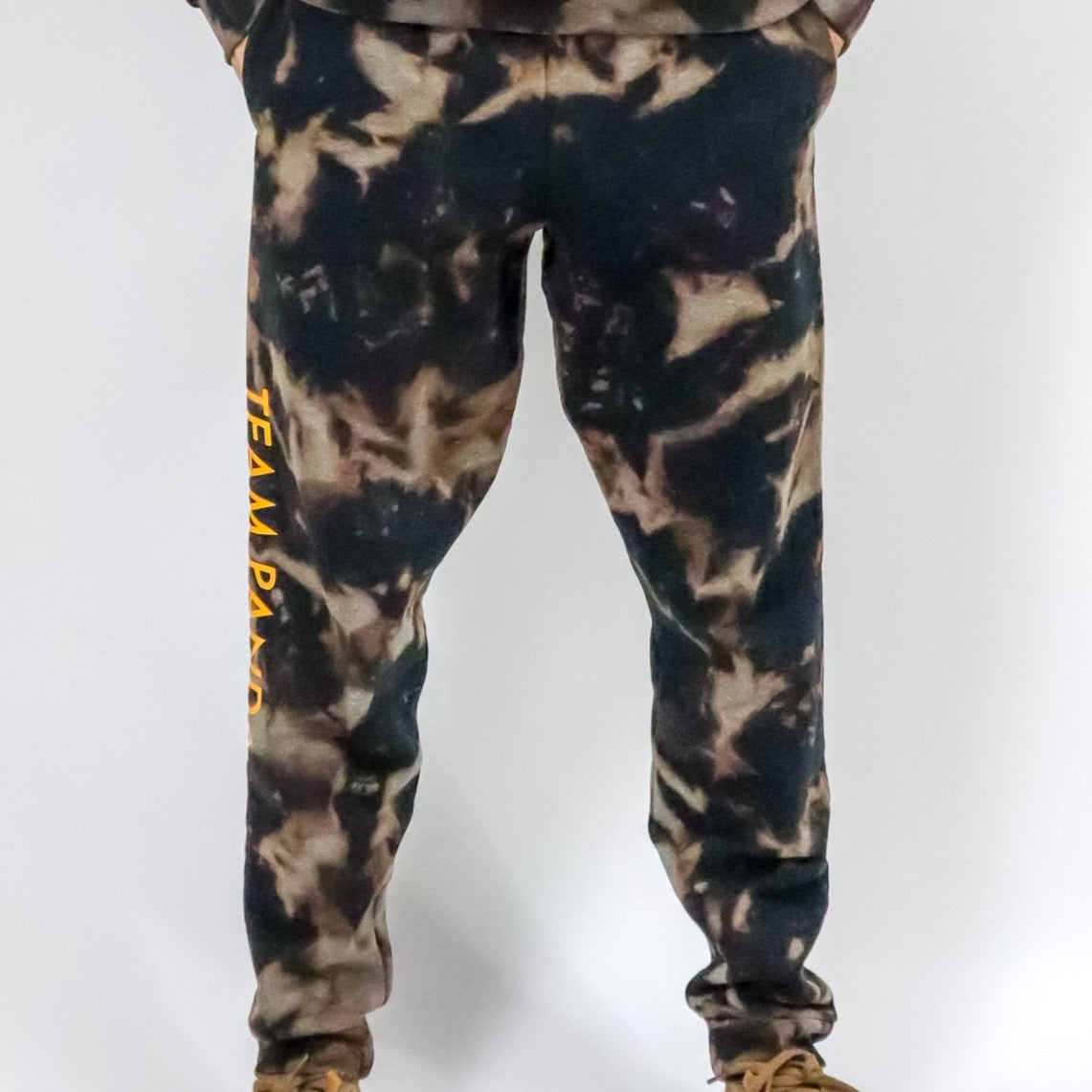 Bleached Team Panda Joggers (Black)