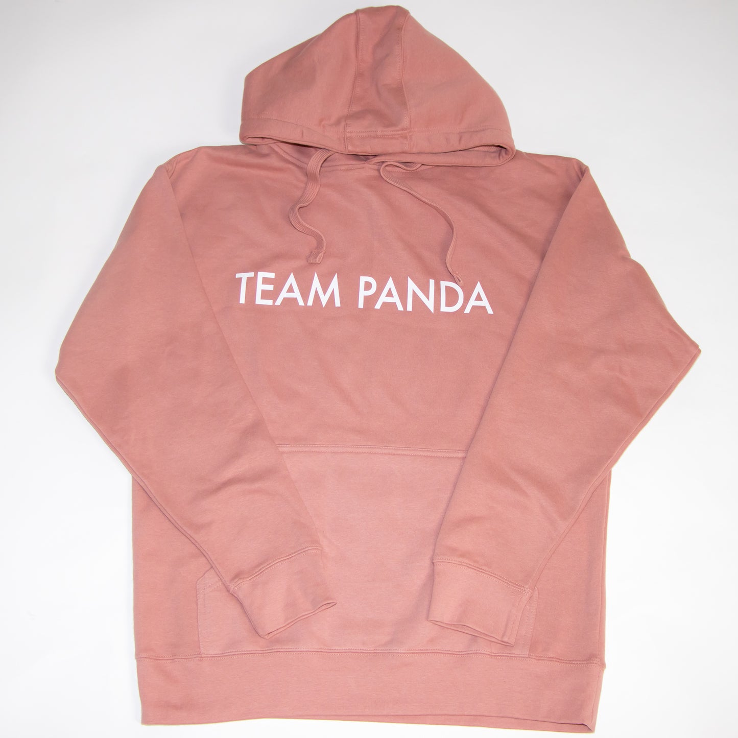 Dusty Rose Team Panda Hoodie