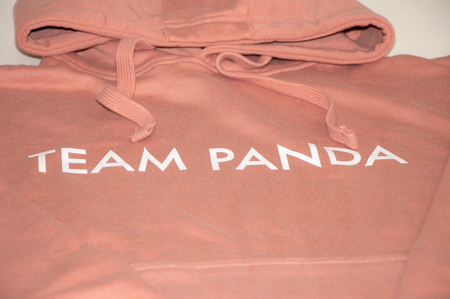 Dusty Rose Team Panda Hoodie