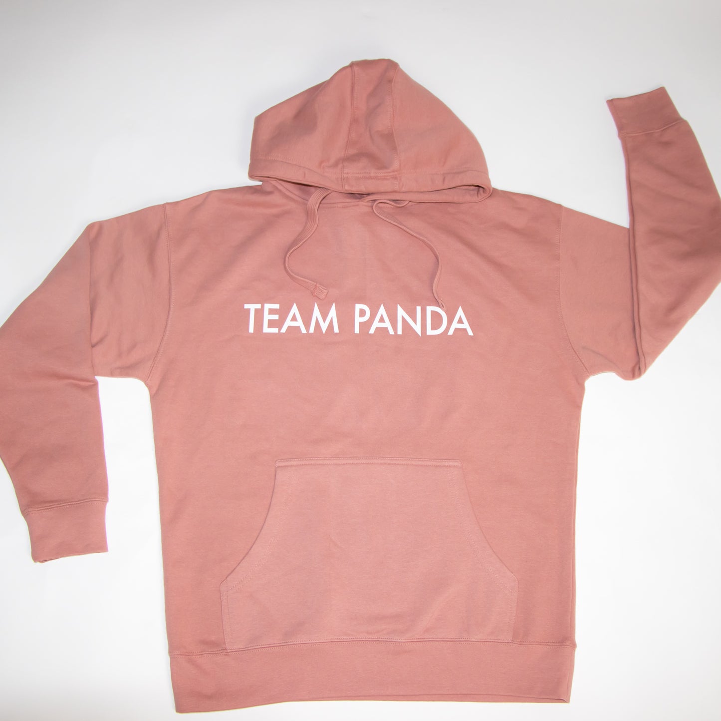 Dusty Rose Team Panda Hoodie