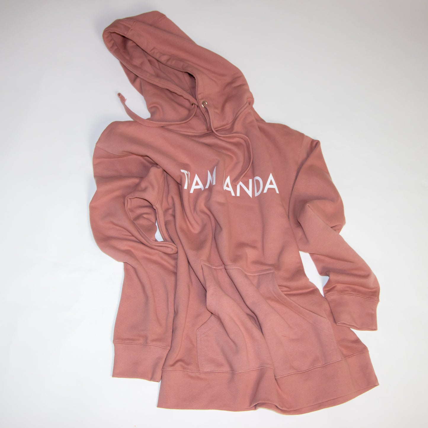 Dusty Rose Team Panda Hoodie