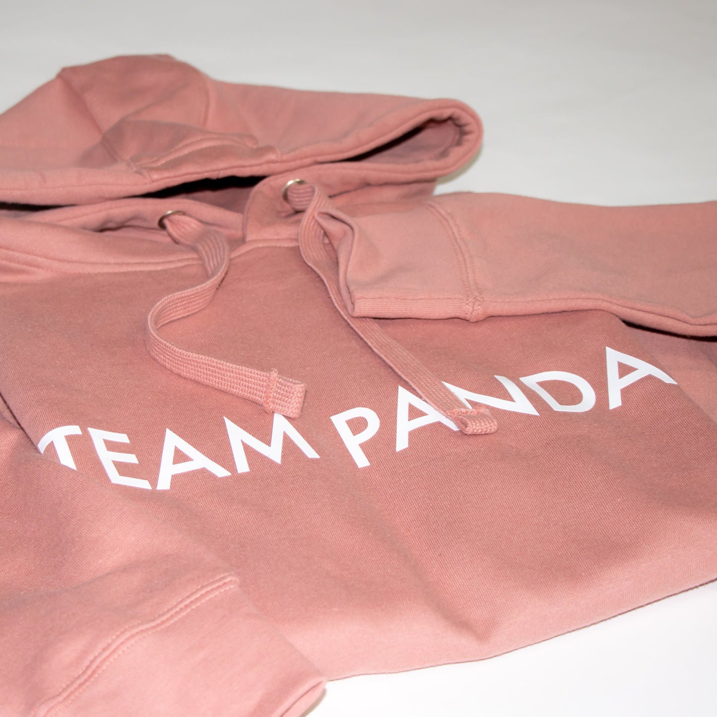 Dusty Rose Team Panda Hoodie